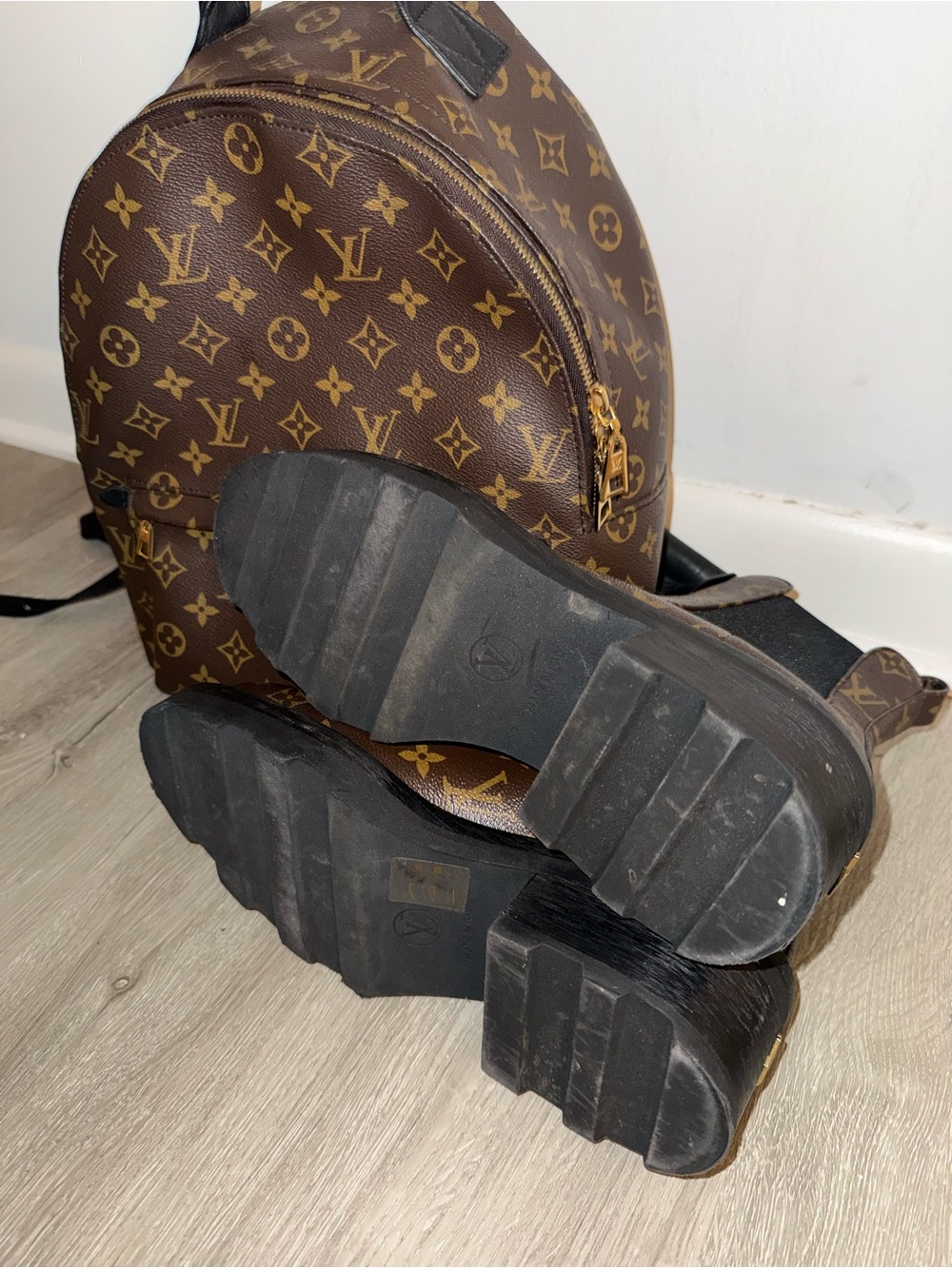 Louis Vuitton Patent Monogram Beaubourg Ankle Boots - Picture 10 of 12